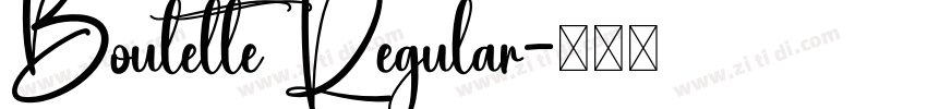 Boulette Regular字体转换